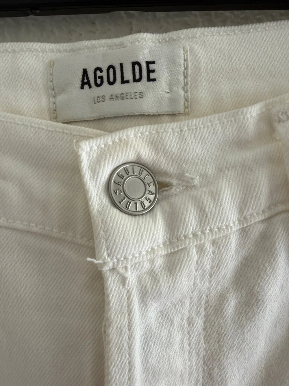 Agolde Riley Crop Jeans White Size 27